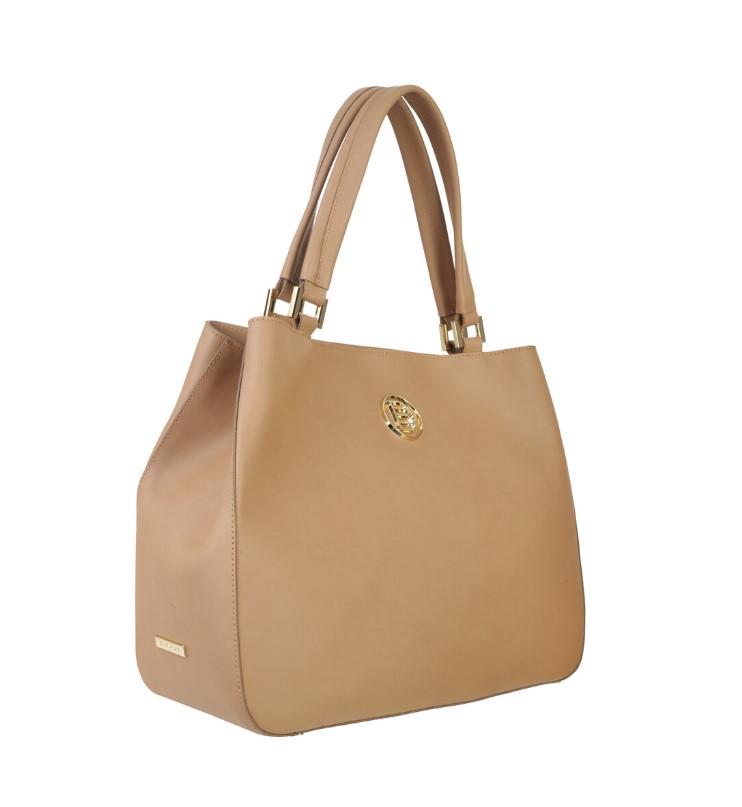 Ladies' leather bag MAMMA arno beige