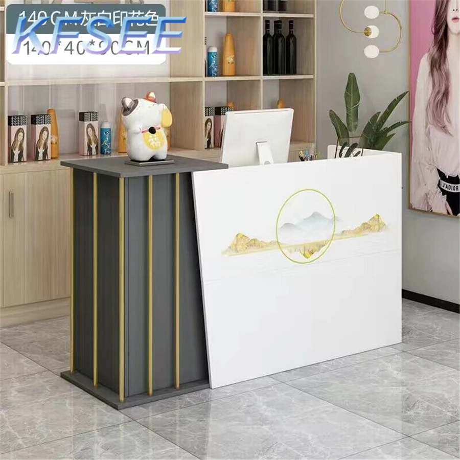 140cm length Salon Kfsee Reception Table Desk