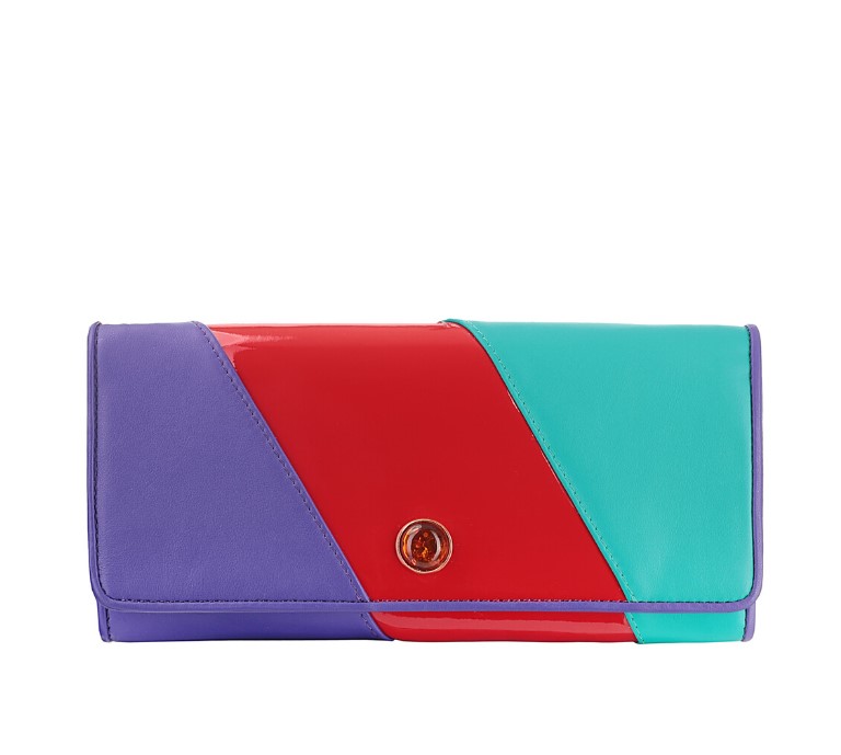 CHIC multicolor clutch bag