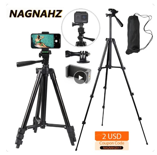 NA-3120: 40-inch Universal Phone Tripod Stand - Perfect for Photography with Gopro, iPhone, Samsung, Iconic Brand, Huawei