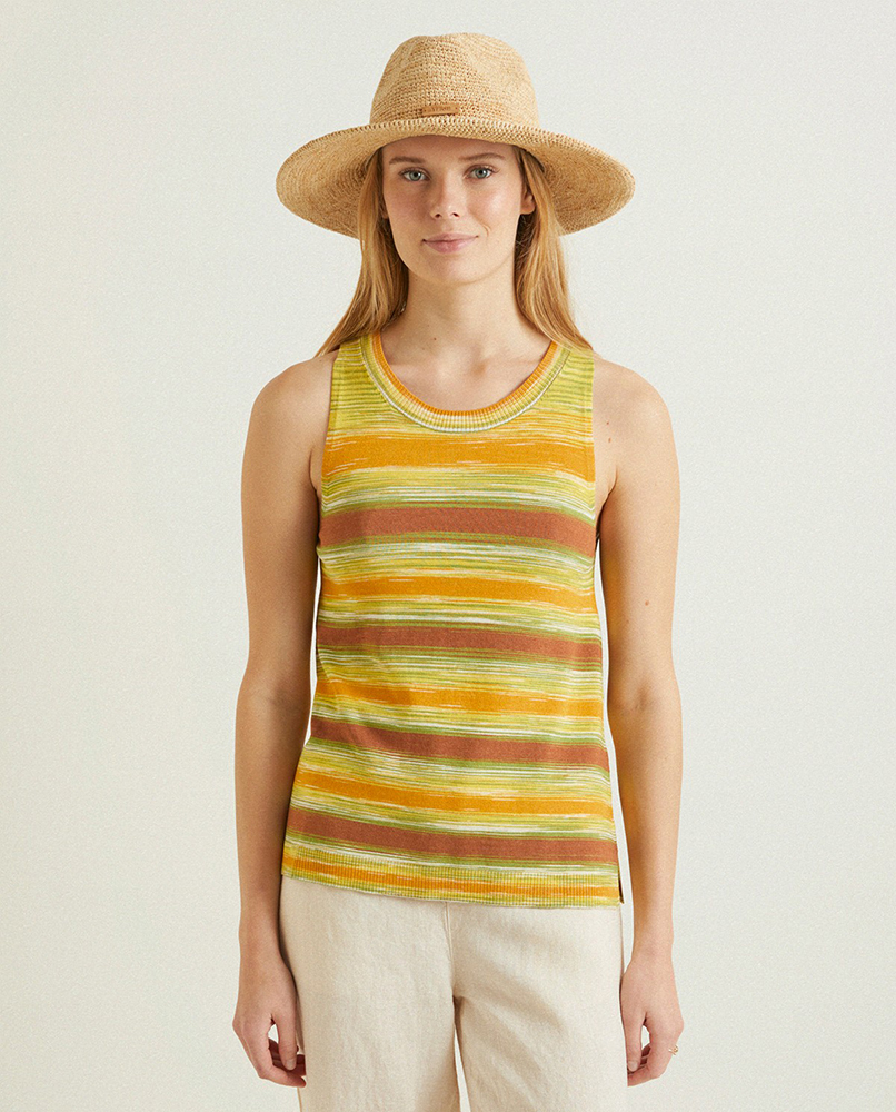 STRIPED CAMISOLE TOP MULTICOLORS