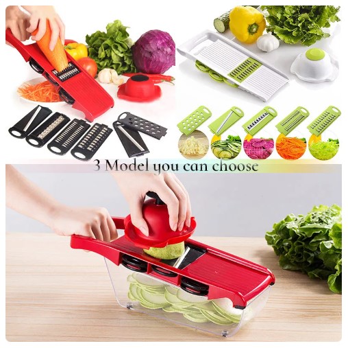 Vegetable Cutter with Steel Blade Slicer - Potato Peeler, Carrot Cheese Grater - Essential Kitchen Accessories