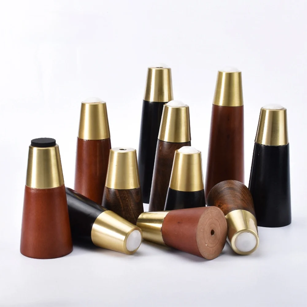 4pcs Solid Wood Table Legs for Furniture Wooden Metal Sofa Bed Chair Cabinet Support Hardware Replacement Luxury Dressers Desk