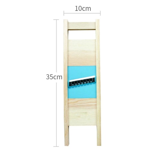 Description Picture 3 of itemWoodCraft SliceMaster: Solid Wood Potato Grid Slicer and Vegetable Grater - Corrugated Net Chopper, Cutter, and Wave Knife
