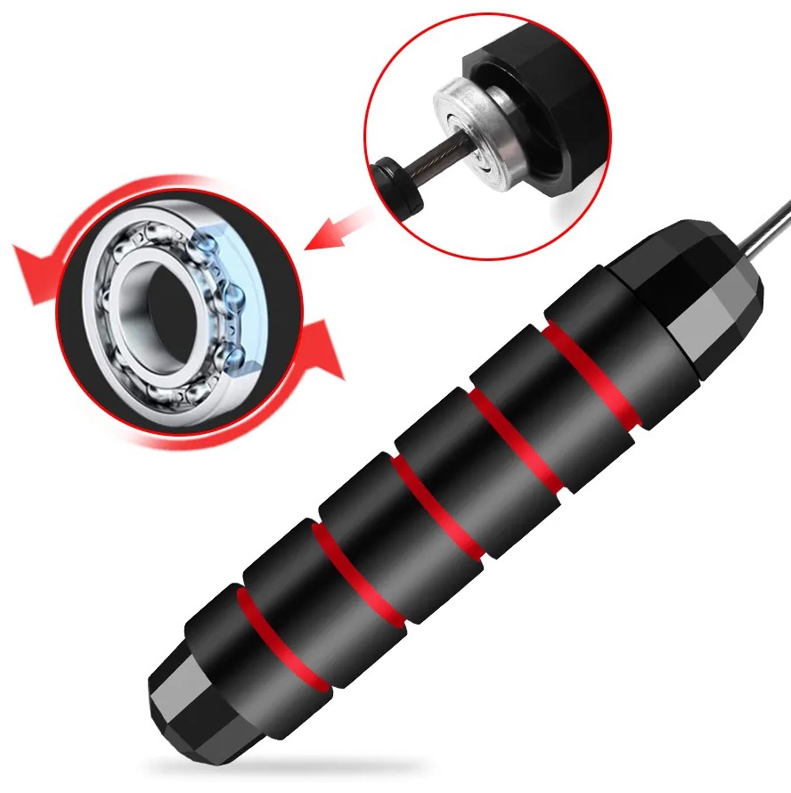 Description Picture 2 of itemRapid Speed Steel Wire Jump Rope, Adjustable Skipping Rope for High-Intensity Fitness Workouts, Training, and Home Sports Equipment