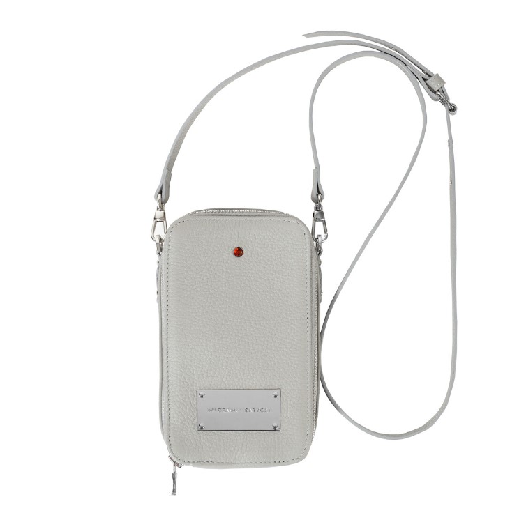 MRS DRAMA x BATYCKI mousse gray leather phone case