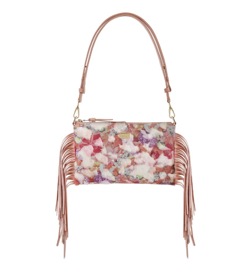 Women's leather bag POSSY FLOTER PINK POWDER