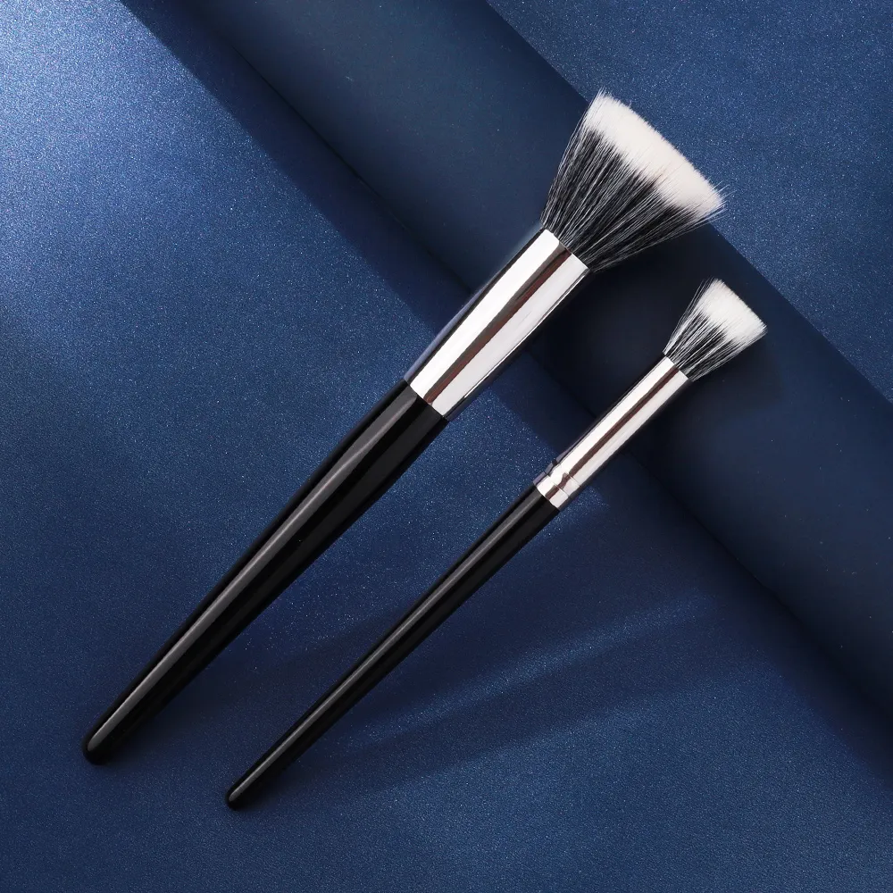 Duo Fiber Blush Highlighting Brush Powder Diffuser Brush Makeup Brush Tools Set