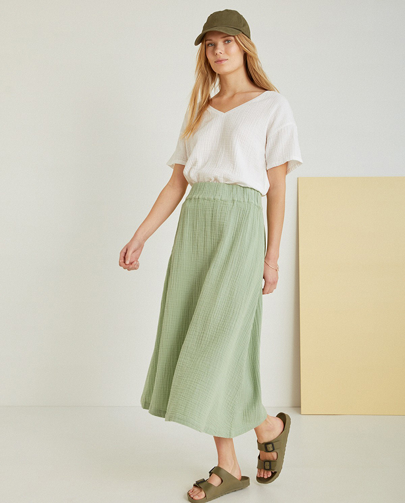 LONG MUSLIN SKIRT