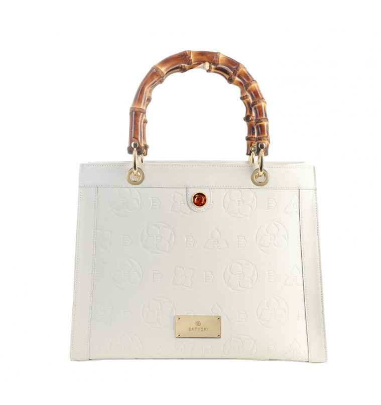 THENA NAPA ECRU women's leather bag