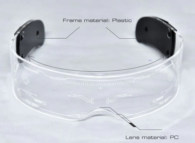 Description Picture 5 of itemLED Luminous Sunglasses Vintage Punk UV400