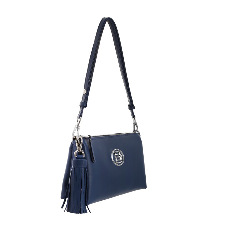Women's leather bag ELISE NAPA NAVY