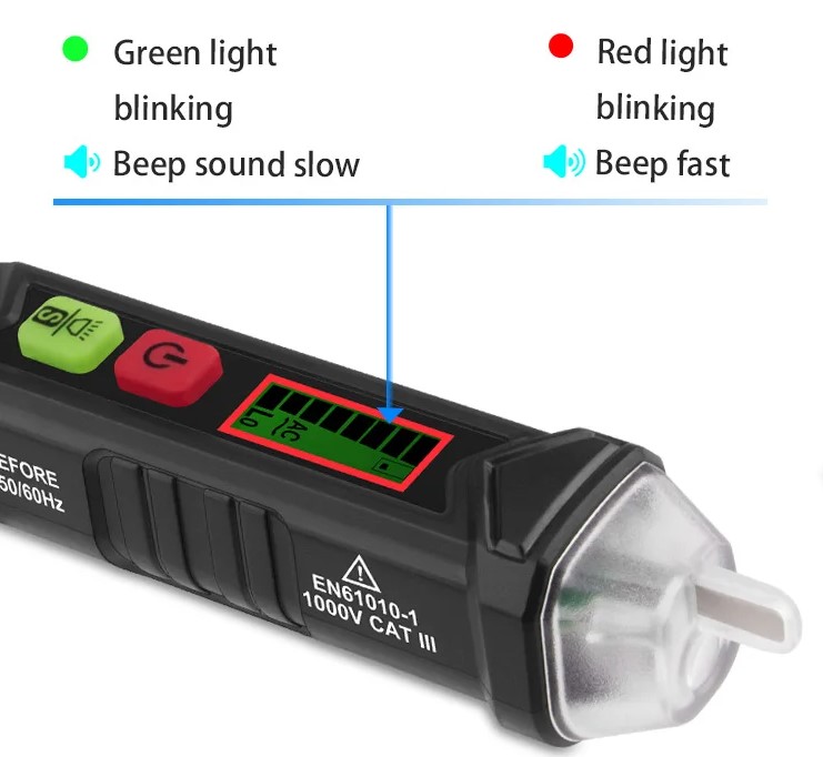 Description Picture 4 of itemSmart DMM Non-Contact Voltage Detector Tester Pen: Electrician's Essential for Safe Circuit Detection