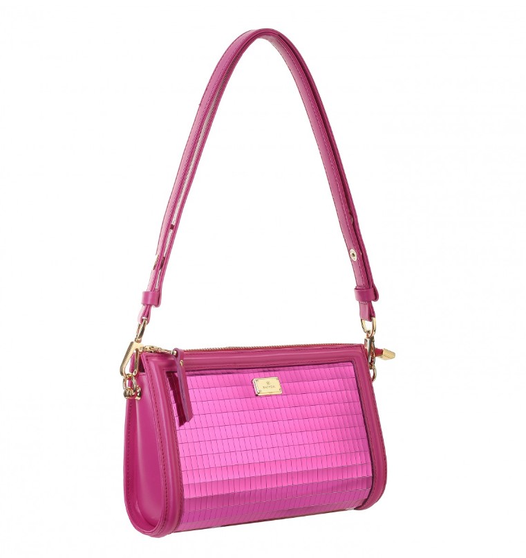 Women's leather bag FLAMMY GLOSS NAPA FUCHSIA