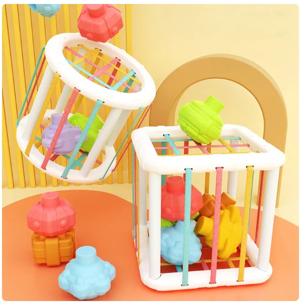 Description Picture 3 of itemColorful Shape Blocks Sorting Game - Montessori Learning Educational Toys for Babies Ages 0-12 Months