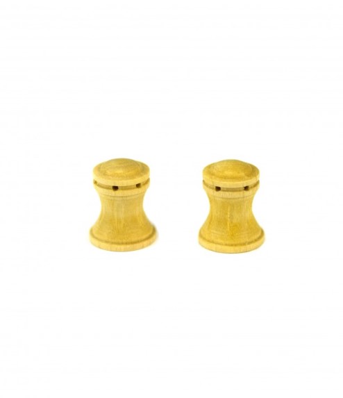 Milled Capstan Vertical Shape in Beech Tree Wood 16 mm (2 Units) for Ship Modeling