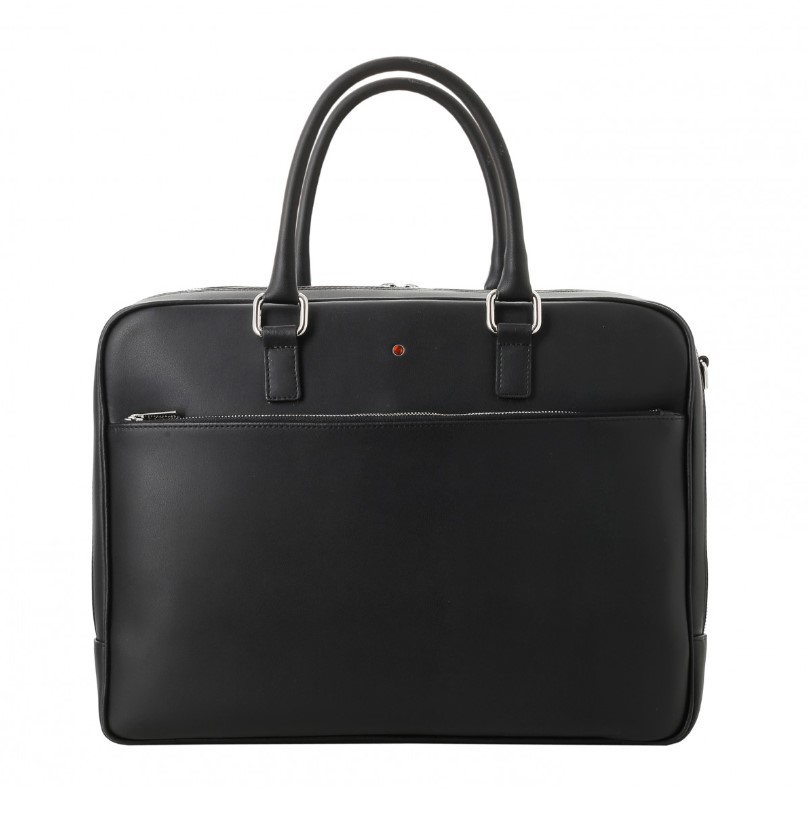 NAPA BLACK leather laptop bag