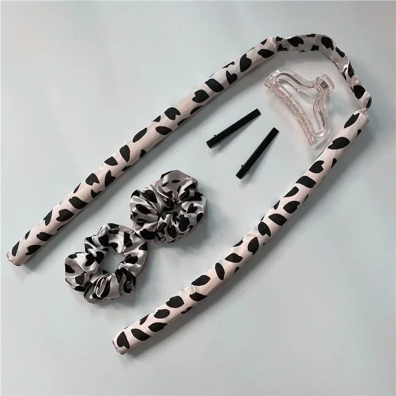 Heatless Curling Rod Headband No Heat Silk Curls Ribbon Hair Rollers Sleeping Soft Headband Lazy Hair Curlers Hair Styling Tools