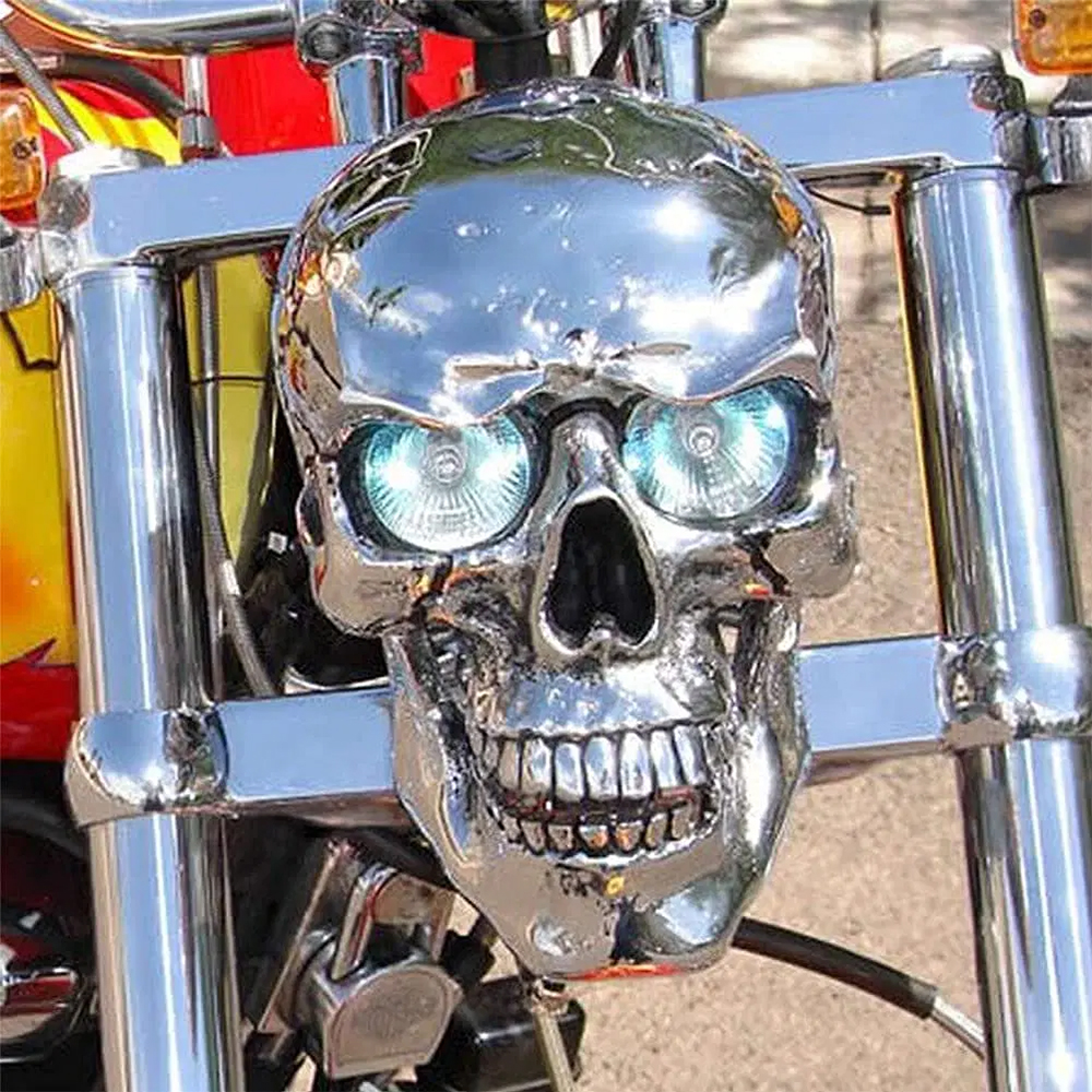Universal Handmade LED Motorcycle Skull Lamp