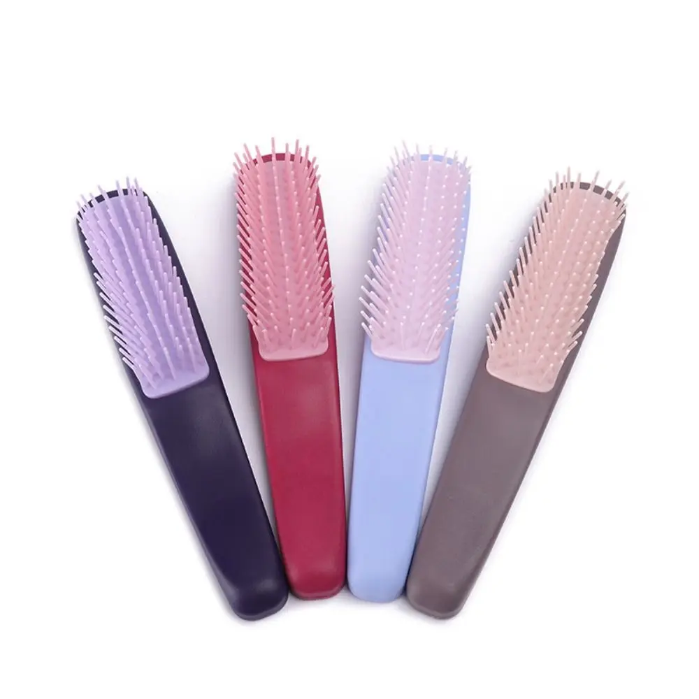 Elastic Scalp Massage Comb Relaxing Hair Fluffy Professional Hairdressing Styling Comb Anti-static Knotless Modeling Comb Women