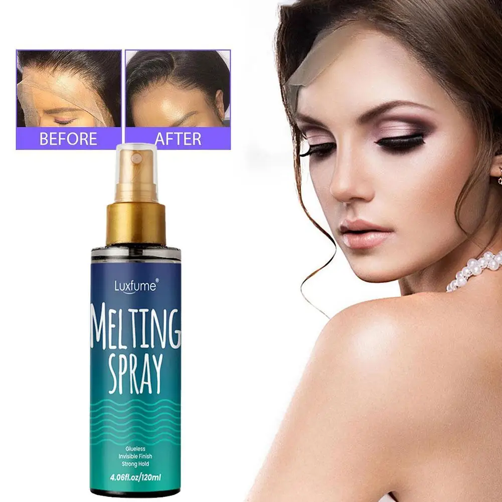 120ml Front lace wig glue Melting Spray For lace wigs Long Lasting melting Spray Front Lace Wig Glue spray to melt the wig