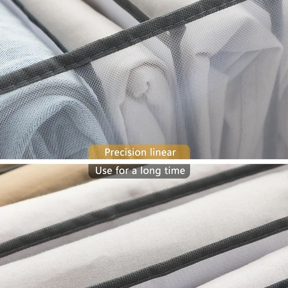 Foldable Pants Organizer Drawers Bras Socks Underwear Organizer Closet Storage Box For Clothes T-Shirt Jeans Storage Organizers