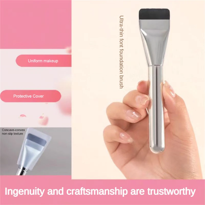 Makeup Brush Short Flat Brush Head High Quality Liquid Foundation Makeup Brush Flat Foundation Brush Beauty Tools Contour Brush