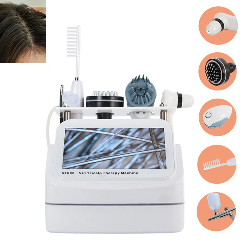 NEW 5 in 1 Hair Growth Machine Scalp Massage Devices Hair Loss Treatment Machine For Growth Repair Root And Promote Hair Growth