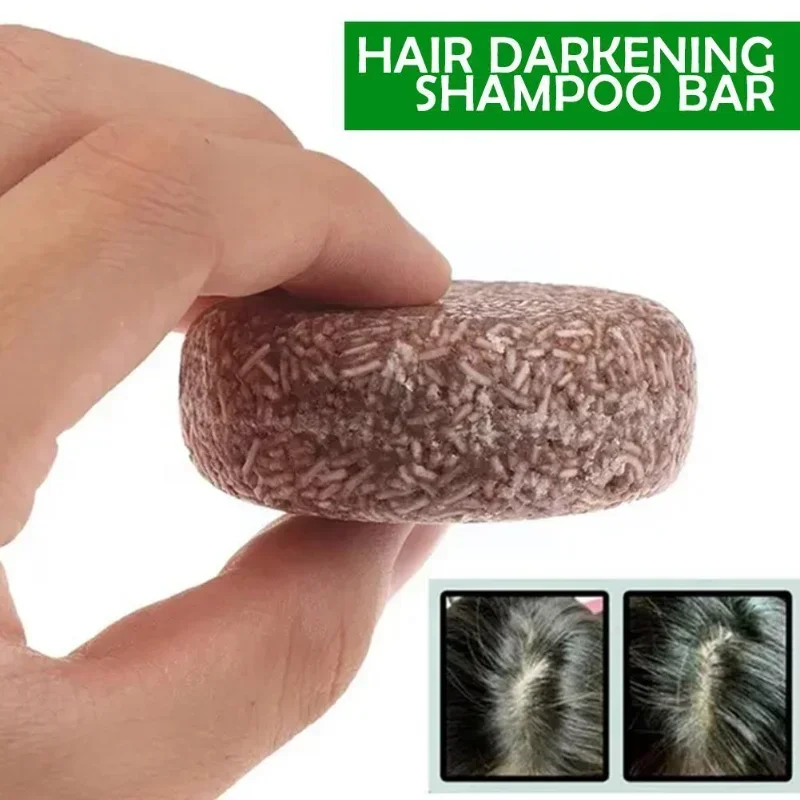 Sdottor New Soap Hair Darkening Shampoo Bar Conditioner Moisturize Treatment Gray Bamboo Korean Dye Cosmetics White Hair Repair