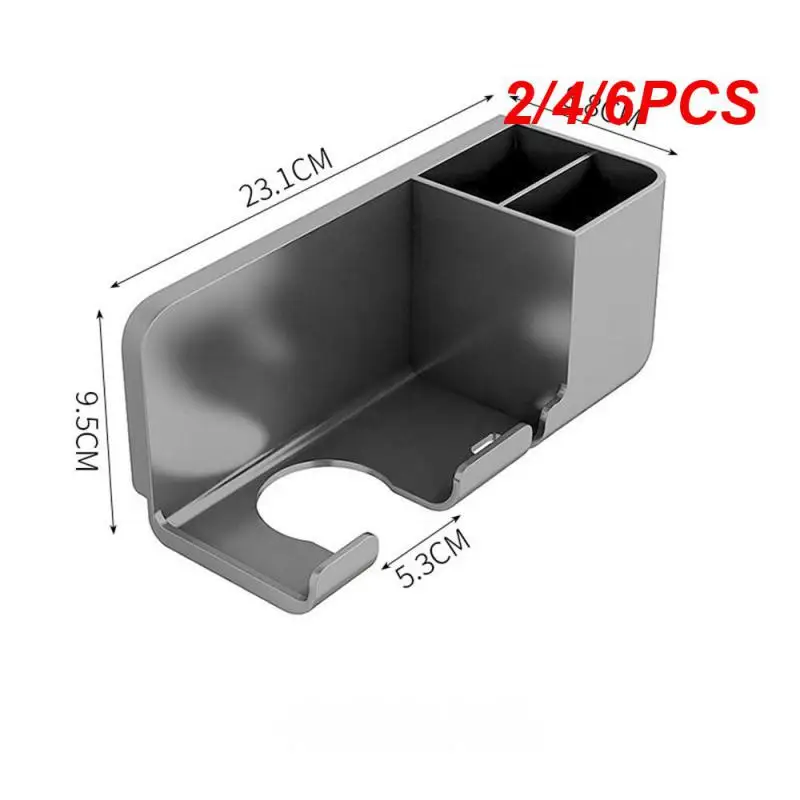 2/4/6PCS Hair Dryer Bracket Comb Storage Salon Accessories Wall-mounted Hole-free Hair Dryer Shelf Barber Equipment Hair Styling