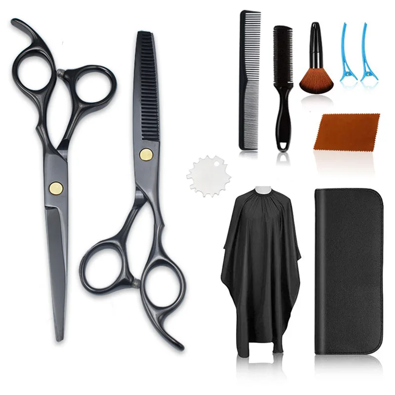 Professional Barber Scissors Salon Shears Barber Shop Cutting Shears Set Razor Hairdressing Scissors