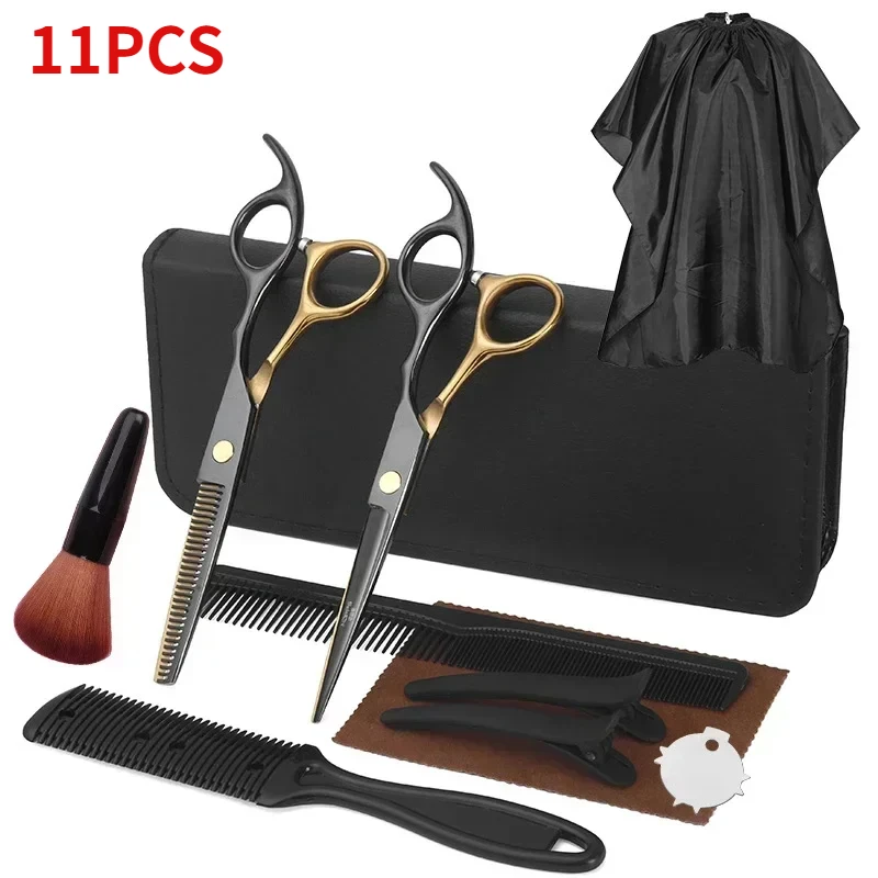 Hairdressing Scissors Set Hair Cutting Thinning Shears Set Professional Salon Stainless Steel Hair Scissors Barber Tools