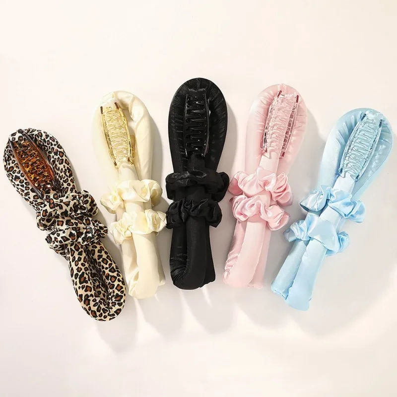 Slik Satin Heatless Curling Rod Lazy Curler Headband Make Hair Soft And Shiny Hair Curler Hairdressing Tools Heatless Hair Curls