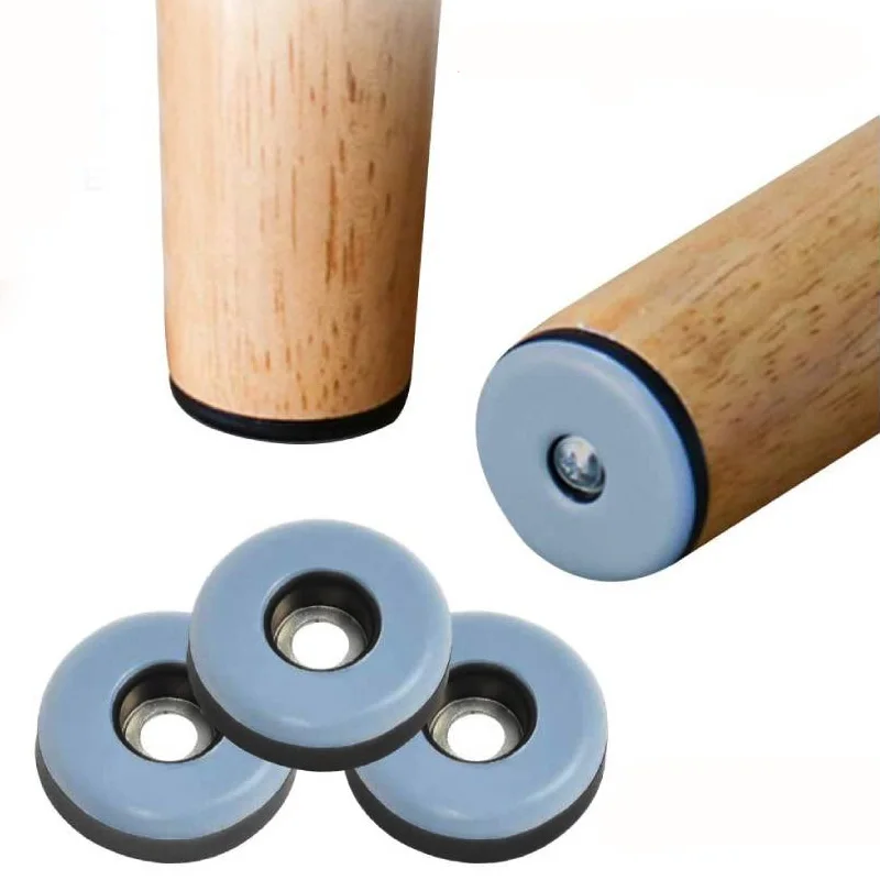 20pcs Furniture Glides With Screws Furniture Sliders Chair Leg Movers Floor Protectors Table Chair Leg Mat Round Sliding Disc