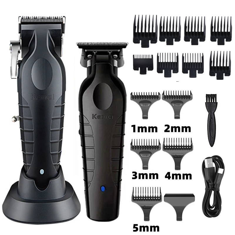 Kemei Hair Clipper KM-2296 KM-2299 Barber Electric Hair Clipper Set Men's Beard Trimmer Hair Cutting Machine Trimmer