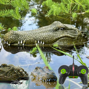 Description Picture 1 of itemRC Boat with Alligator Head 2.4GHz Scary Funny Crocodile Remote Control Boat Prank Toy for Children
