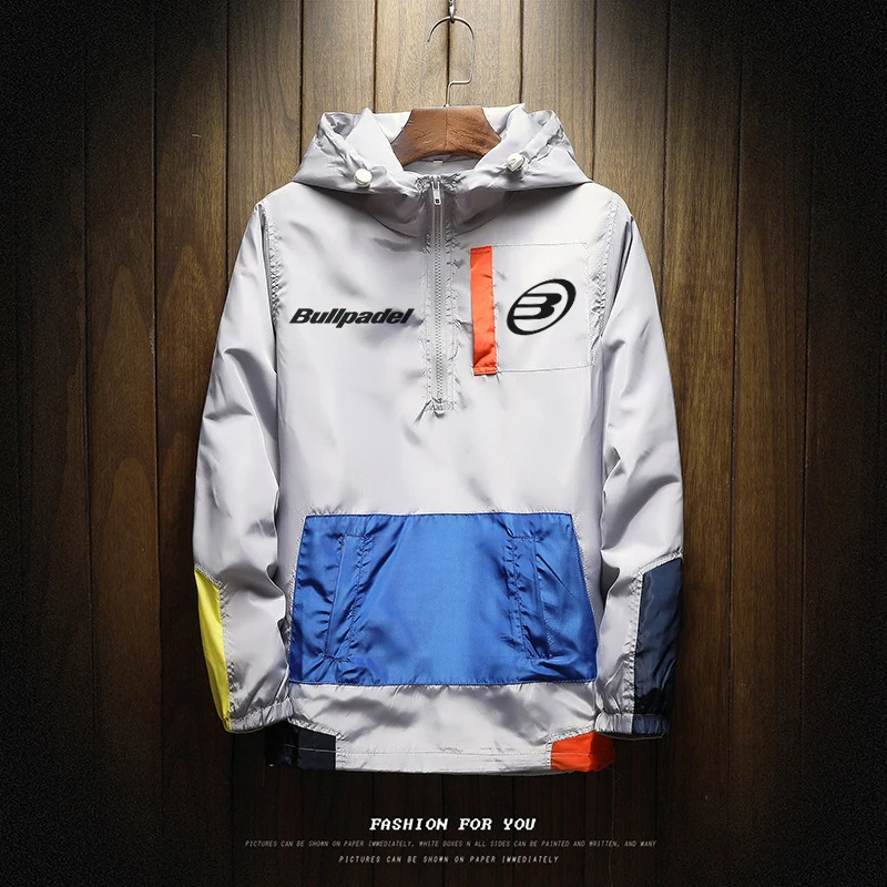 Padel Warm Sportswear Subcode Patchwork Colored Zipper Print Hoodie Tennis Hoodie Elastic Design Hoodie Tennis Wear Sportswear