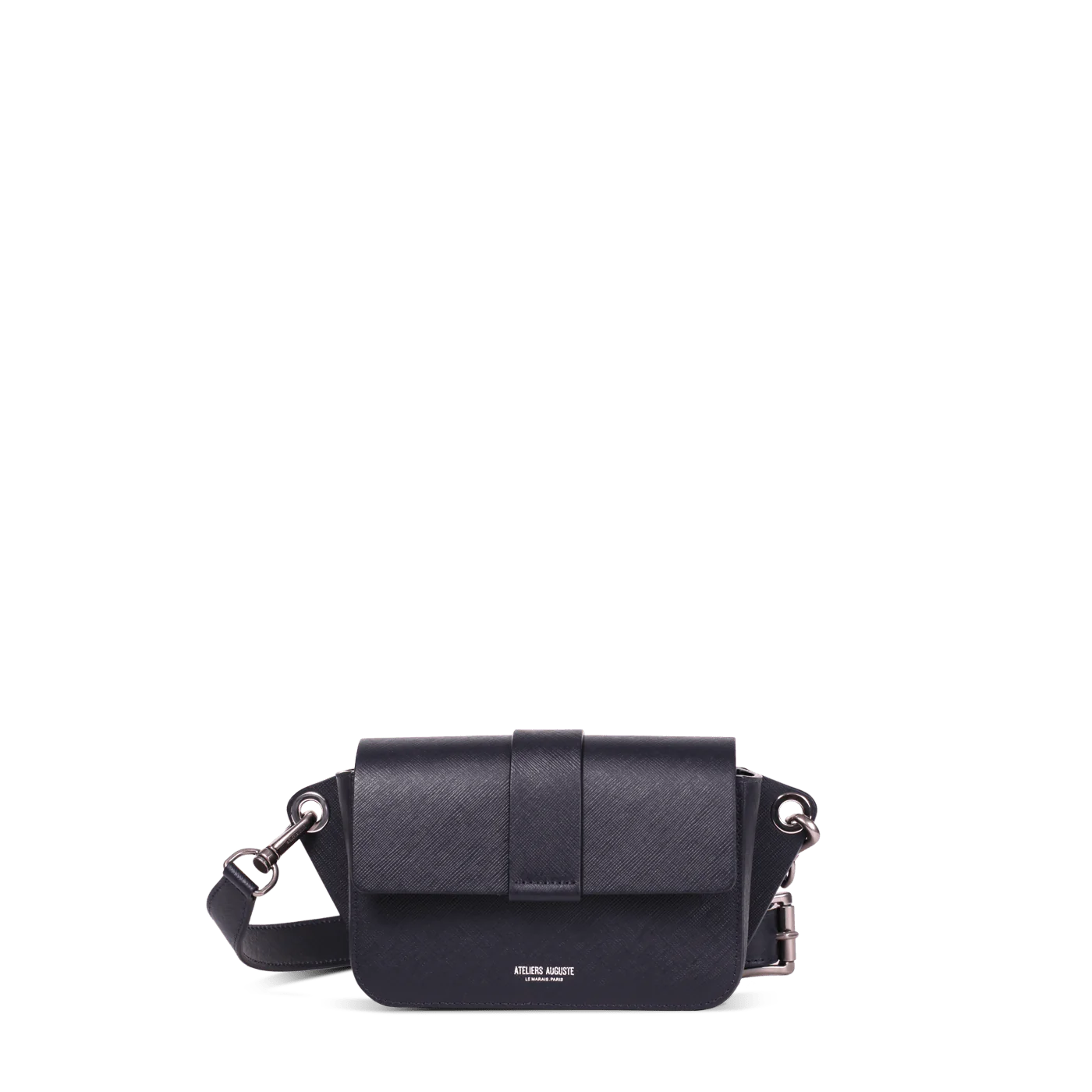 Navy saffiano