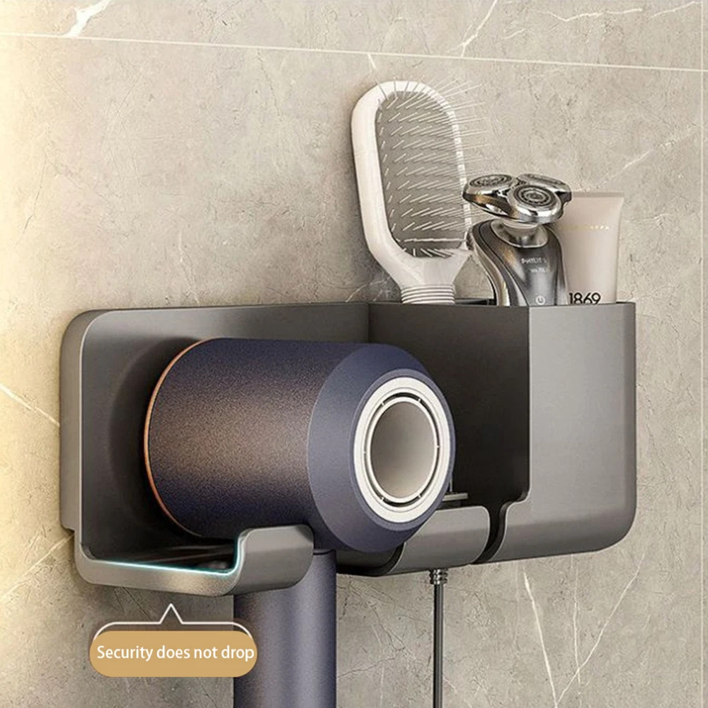 2/4/6PCS Hair Dryer Bracket Comb Storage Salon Accessories Wall-mounted Hole-free Hair Dryer Shelf Barber Equipment Hair Styling