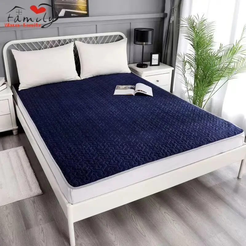 Quilted Breathable Bed Mattresses Comfortable Antibacterial Cushion Mattress Soft Quilt Mats Protective Pad Student Dormitory