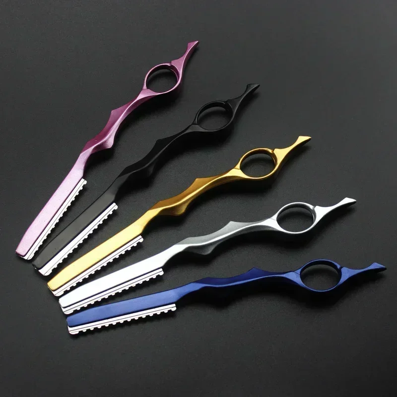 Professional 2 In 1 Hair Scissors Cutting Barber Razor Haircut Thinning Shears Styling Tools Hairdressing Scissors