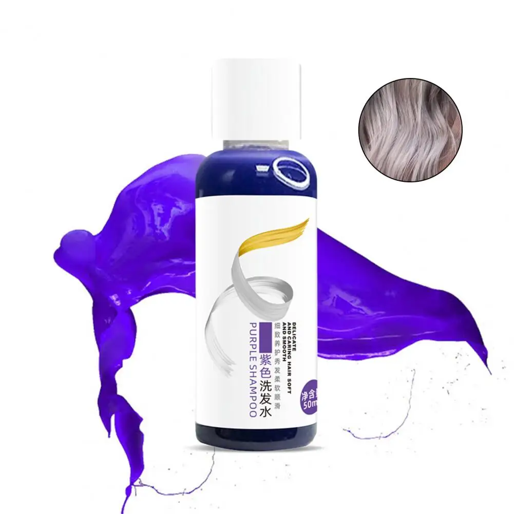Purple-color Shampoo for Hair Color Protection Professional Purple Color Balancing Shampoo for Gray Hair Yellow Tone for Barber