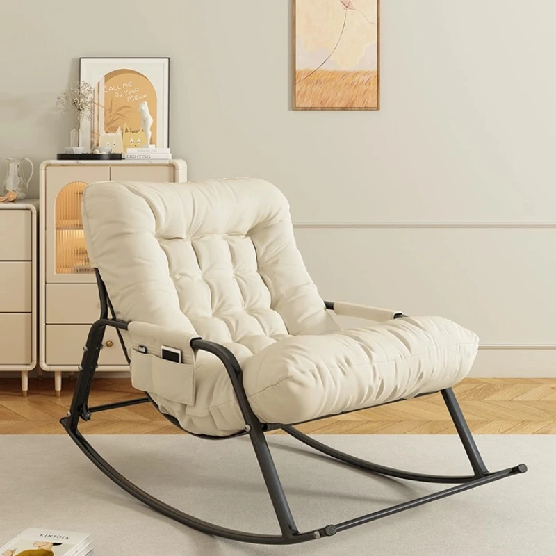 Accent Comfy Recliner Chair Living Room Student Balcony Modern Mobile Chair Rocking Lounge Designer Fauteuil Home Furniture