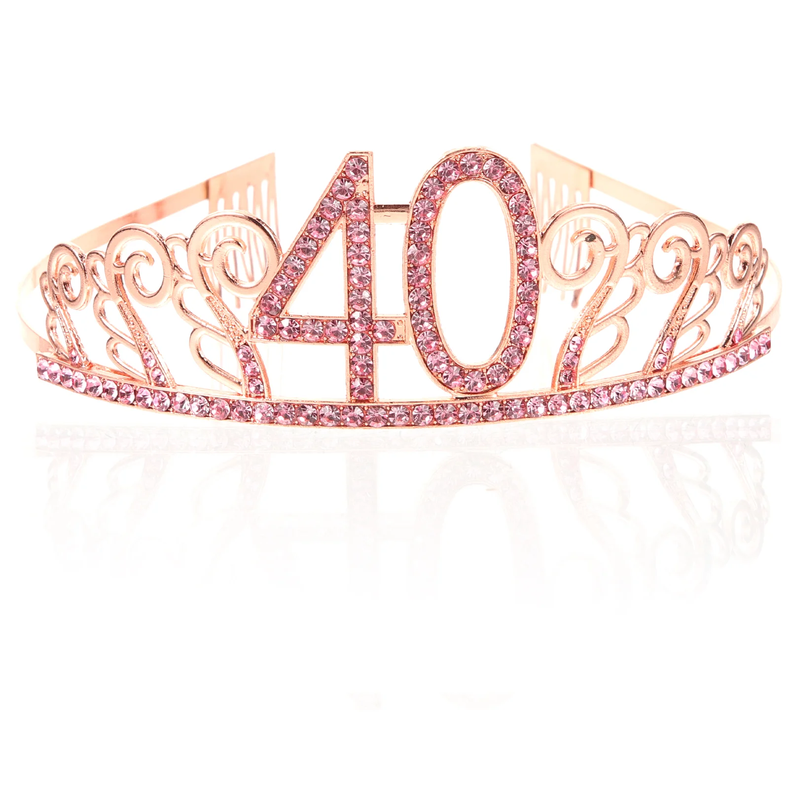The Crown Queen Rhinestone Headbands Tiara Light Body Birthday Comb Crystal Women's