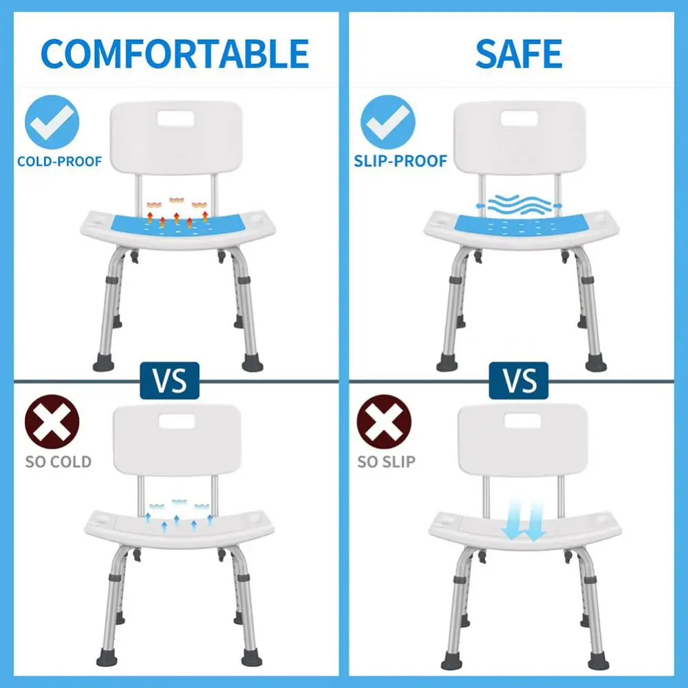 5/3/2/1Pcs Non-slip Bath Chair Elderly Bath Tub Aid Seat Bathroom Bath Chair Shower Stool Seat Cushion Safe Bathroom Environment