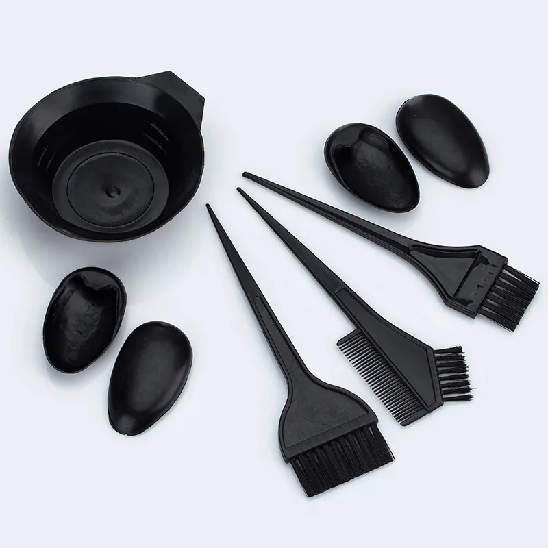 Home Salon Hair Dyeing Brush Hair Dyeing Cream Bowl Coloring Brush Comb Earcap Clips Dyeing Cape Kits Hair Tint Tool