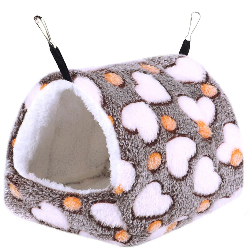 Hamster Hammock Bed Guinea House Bedding Cage Pet Warm Dwarf Cozy Toy Accessories Sleeping Rat Rabbit Hanging Hideout Cave