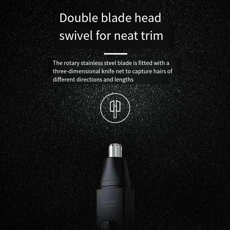 2024 Iconic Brand Intelligent Electric Nose Hair Trimmer Rechargeable Digital Display Portable Clipper Trimmer For Men and Woman MJL3