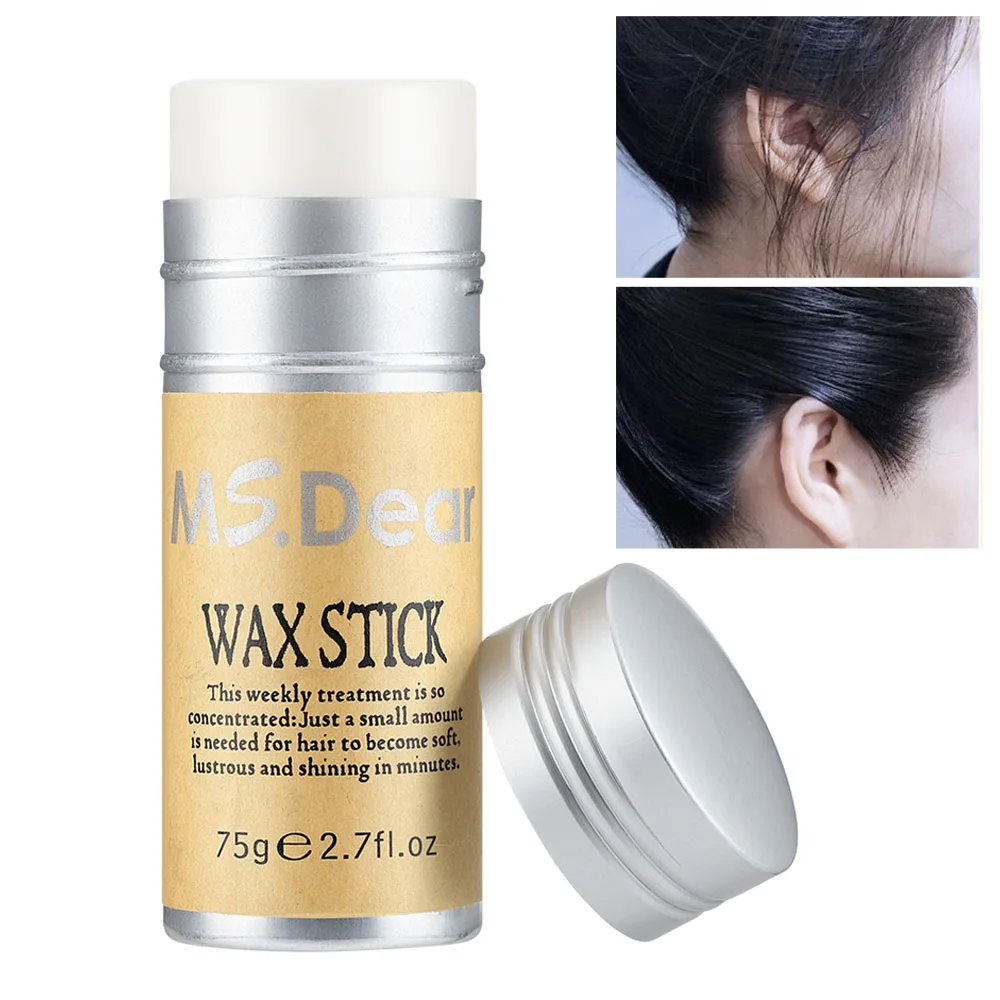 Hair Gel Stick Non-Greasy Broken Hair Fixed Artifact Shape Hair Wax Stick for Wigs Children Men Women Styling Fixed Hair Wax